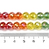 Electroplate Glass Beads Strands EGLA-D300-06-8mm-4