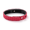 Flat Silicone Cord Bracelets LS-BJEW-F421-01G-3