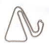 Tarnish Resistant 201 Stainless Steel Twisted Chain Curb Chain Necklaces NJEW-L416-06P-2