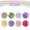 8 Colors Transparent Spray Painted Glass Bead GLAA-YW0001-45-2
