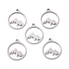 Non-Tarnish 201 Stainless Steel Laser Cut Pendants STAS-S105-T901-1S-2