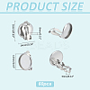 60Pcs 316 Stainless Steel Clip-on Earring Findings STAS-ME0001-61-2