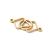 304 Stainless Steel Hollow Chakra Links LS-STAS-S149-05F-2