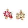 Zinc Alloy Enamel Connector Charms FIND-TAC0009-23KCG-03-2