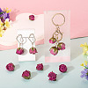 10Pcs Preserved Rose Pendants KY-TA0001-59B-7