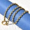 304 Stainless Steel Rolo Chain Necklaces with Spring Ring Clasps for Women NJEW-Z091-03G-3