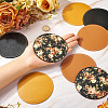 Magibead 8Pcs 4 Styles PU Leather Cup Mats AJEW-MB0001-09A-8