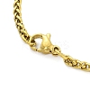 Constellation 304 Stainless Steel Micro Pave Clear Cubic Zirconia Wheat Chain Pendant Necklaces for Women Men NJEW-U007-01J-3