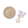 Opaque Acrylic Butterfly Pendants PALLOY-JF04289-02-3