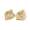 Brass Micro Pave Cubic Zirconia Pendants ZIRC-I367-07G-09-2