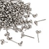 304 Stainless Steel Ball Post Stud Earring Findings STAS-Z035-01P-G-1