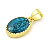 Rack Plating Brass Enamel Pendants KK-B091-15A-2