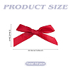10Pcs Bowknot Polyester Alligator Hair Clips AJEW-LP0008-08D-2