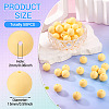 50Pcs Food Grade Eco-Friendly Silicone Beads SIL-TA0002-89G-4