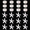 26Pcs 2 Styles UV Plating Ocaen Theme Transparent Resin Cabochons CRES-TA0001-54-10