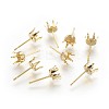 304 Stainless Steel Stud Earring Findings STAS-P221-20C-G-1