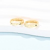 925 Sterling Silver Textured Hoop Earrings for Women EJEW-K317-05G-2