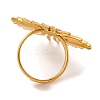 Anti-Tarnish 304 Stainless Steel Sun Open Cuff Rings RJEW-M047-02G-3