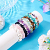 8Pcs Natural & Synthetic Gemstone Chips Stretch Bracelets for Women Men BJEW-TAC0037-6
