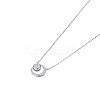 925 Sterling Silver Pendant Necklaces NJEW-BB34860-4