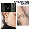 50Pcs 5 Style Tibetan Style Alloy Pendants FIND-SC0005-14-5