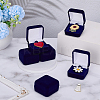 Square Velvet Badge Display Boxes CON-WH0095-172A-4