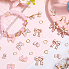50Pcs Bowknot Alloy Enamel Pendants ENAM-SC0007-10-7