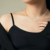 1Pc Zinc Alloy Hollow Heart Pendant Necklaces NJEW-LP0009-46G-1