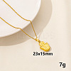 Stainless Steel Hamsa Hand Pendant Necklaces HK0528-8-1