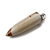 Natural Picture Jasper Pointed Pendants G-F820-12T-2