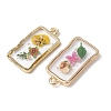 Transparent Resin Pendants RESI-A050-10A-G-2