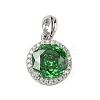 925 Sterling Silver Pave Cubic Zirconia Pendants STER-B009-01A-01-1