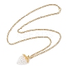 3Pcs Acrylic Rhinestone Pendant Necklaces NJEW-JN05442-7
