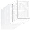 8Pcs 2 Styles PEVA Rubber Anti-Slip Hexagonal Phone Grip Tape Stickers for Phones AJEW-SP0002-64A-01-1