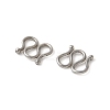 304 Stainless Steel S-Hook Clasps STAS-Z124-04E-P-2