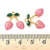 304 Stainless Steel Enamel Pendants STAS-H483-40A-G-3