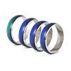 12 Colors Changing Brass Mood Rings RJEW-R117-01-B-2