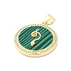 Brass Micro Pave Clear Cubic Zirconia Pendants KK-A221-01G-2