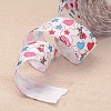 Heart & Star Printed Polyester Ribbon for Gift Packing and Festival Decoration SRIB-M011-01A-3