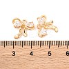 Brass Micro Pave Cubic Zirconia Charms KK-S389-03G-04-3