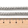 5MM 304 Stainless Steel Wheat Chain Necklaces for Men STAS-V011-02P-5