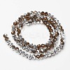 Electroplate Transparent Glass Beads Strands EGLA-A034-T6mm-M-3
