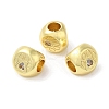 Rack Plating Brass Micro Pave Cubic Zirconia European Beads KK-F854-02G-03-3