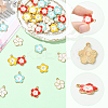40Pcs 4 Colors Zinc Alloy Enamel Pendants ENAM-SC0009-96-3