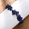 Adjustable Natural Lapis Lazuli Braided Bead Bracelets for Women BJEW-U035-02G-3