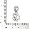 Brass European Dangle Charms KK-Z097-01P-GP-3