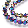 Electroplate Glass Bead Strands EGLA-R094-4mm-02-3