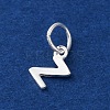 925 Sterling Silver Letter Charms STER-C012-01S-Z-2