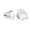 Transparent Glass Heart Cabochons GGLA-R021-8mm-3