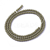 Frosted Opaque Glass Bead Strands X-FGLA-G002-A03-2